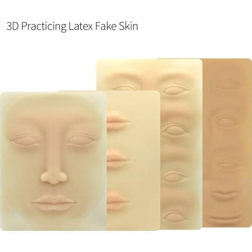 Practicing latex 3D Eyebrow practise skin Face Lip eyebrows microblading accessories tattoo supplies permanent makeup assist use