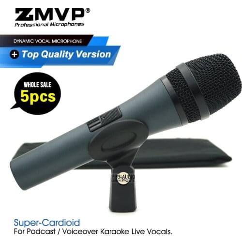 5pcs Grade A Quality E845S Professional Performance Dynamic Wired Microphone E845 Mic with ON/OFF Switch For Live Vocals Karaoke