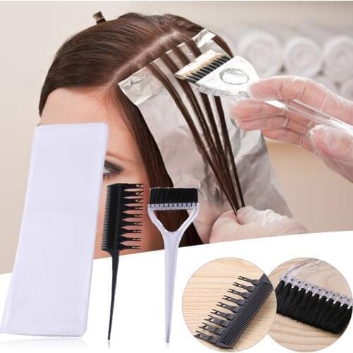 Pro Salon Hair Dye Hairdressing Comb Removable Comb Coloring Brush Dye Paper Hairdressing Set Hair Care Tools DIY Styling Tools