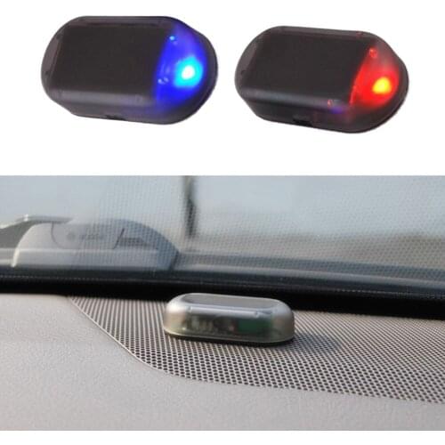 Anti-theft Caution Blink Simulation Lamp LED Flashing Imitation USB Power Car Solar LED Warning Light Flash Strobe Alarm Light