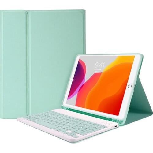 Detachable BT Keyboard Case with Elastic Pen Slot PC Keyboard Compatible with iPad Pro11 2018/2020/iPad air4 2020 iPad 10.5&10.2