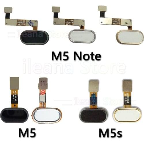 Home Back Key Button Touch ID Fingerprint Sensor Flex Cable For Meizu M5 Note M5s Phone Parts