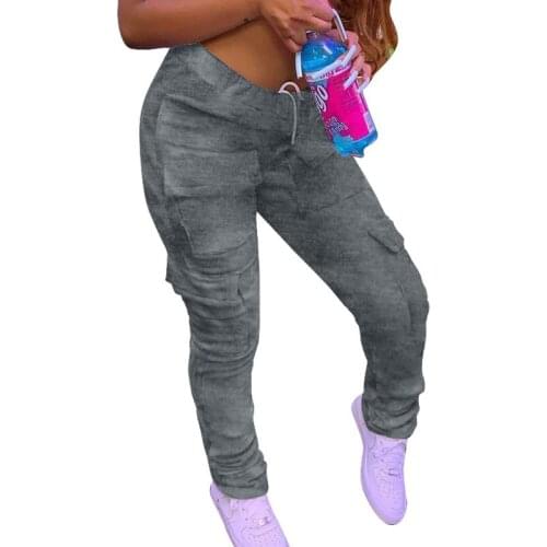 TNNAOFF Plus Size Fall Lounge Sweatpants for Women Fashion Neon Stretch High Waisted Streetwear Pockets Pencil Pants