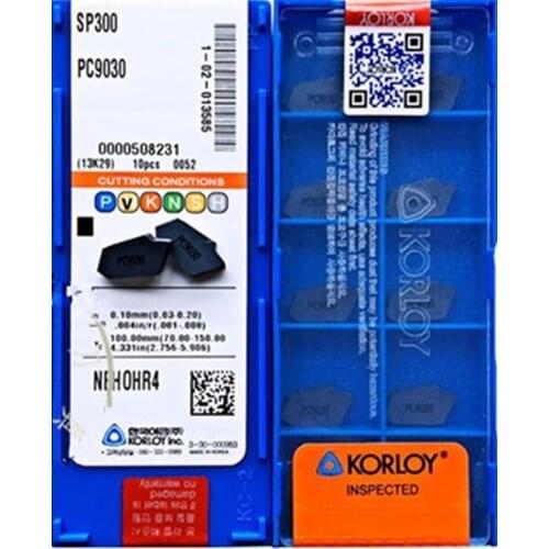 SP200 SP300 SP400 SP500 PC9030 10pcs 50pcs Processing: stainless steel KORLOY CNC carbide insert Free shipping