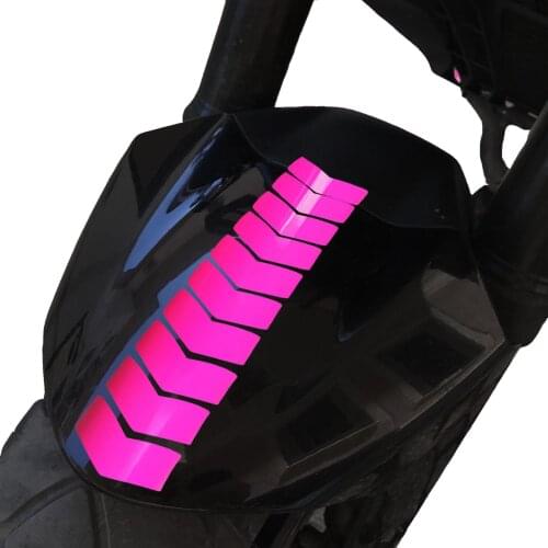 Arrow Design Rose Pink 3mudguard Helmet Sticker CinarExtreme