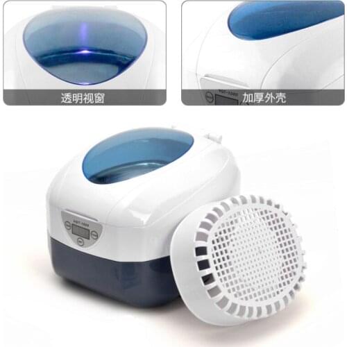 0.75L Ultrasonic Denture Cleaner Jewelry Ultrasonic Cleaning Machine Mini Ultrasonic Cleaner Machine