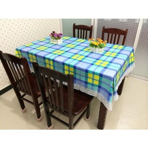 Continental waterproof coffee table cloth anti-scald pvc plastic disposable tablecloth rectangle round table cloth