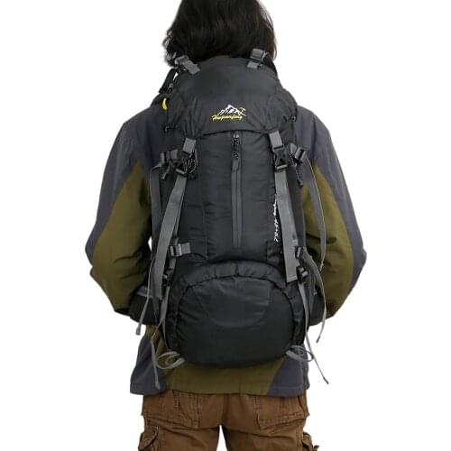 Mountaineering bag 50L Large Capacity Camping Mountaineering bag Waterproof Mountaineering Hiking Backpack