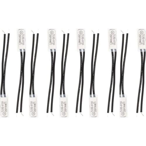 10 Pcs Bimetal Temperature Control Switch Thermostat 40 Celsius N.O TLRS9700