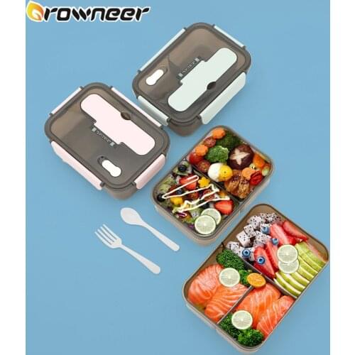1100/1500ml Transparent Lunch Box For Kids Food Container Storage Insulated Lunch Container Bento Japanese Snack Breakfast Boxes
