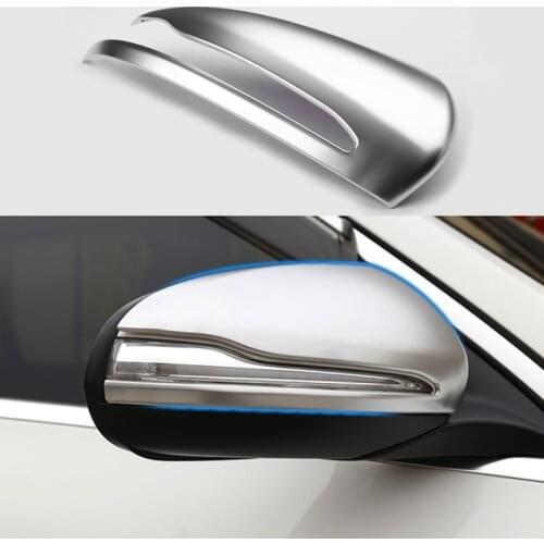 ABS Matt Side Door Mirror Cover Trim For Mercedes-Benz GLC Class X205 16-2017 & E Class W213 2017 & C Class W205 2015-2017