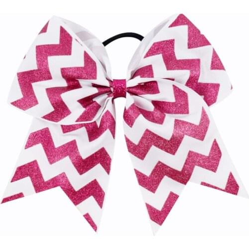 Ncmama Love Heart Cheer Bows With Rubber Band For Girls Kids Glitter Unicorn Rainbow Ponytail Hair Bows Holder Hair Accessories