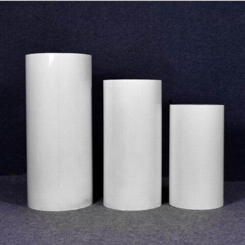 White Round Cylinder Pedestal Display Art Decor Plinths Pillars for DIY Wedding Decorations Holiday