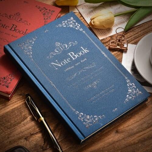 A5 Retro Notebook European Style Notebook Hard-face Copy Thickened Creative Personality with Gift Book Diary