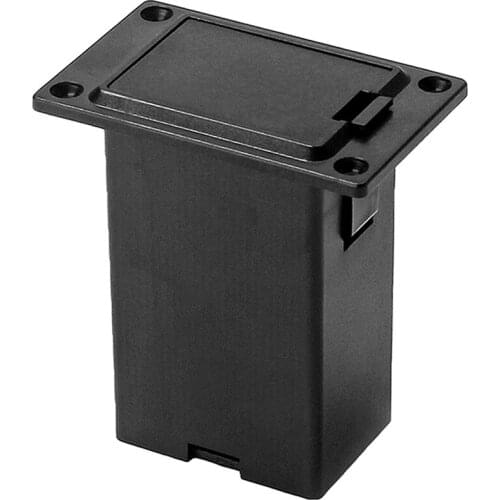 9V Battery Case Holder Box Compartment for Acoustic Guitar Bass Pickup Black