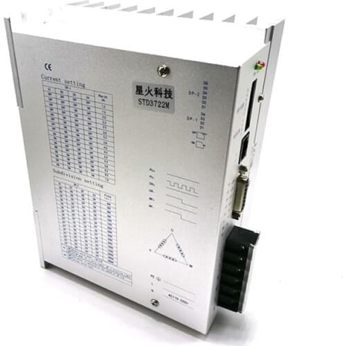 Digital three-phase 110 / 130 stepping motor driver STD3722M 7A AC110-220V 60000 steps / turn