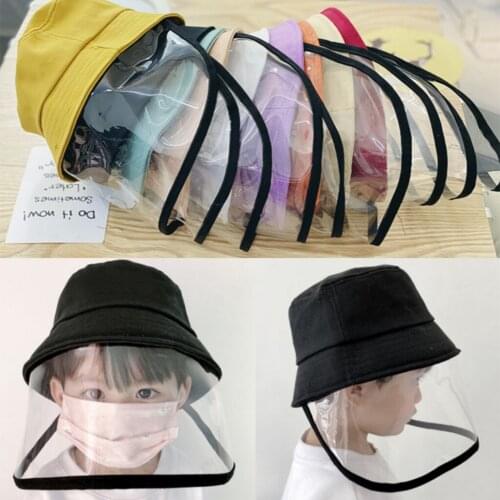 Kids Anti-spitting Protective Hat Cap Safety Fisherman Hat -Proof