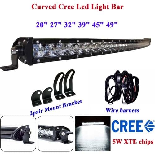 Curved Led Light Bar 180w 150w 210w 120w 90w 240w Spot Flood Combo Led Work Driving Barra Led Truck 4x4wd Off-Road Bar 12V 24V