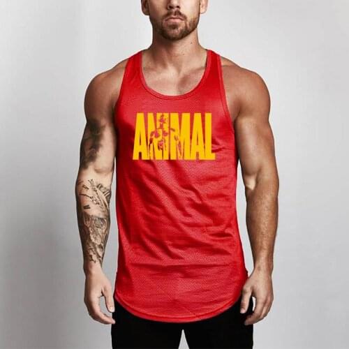 Gym Mesh Brand Workout Clothing Bodybuilding Vest Stringer Undershirt Fashion Mens Tank Top Fitness Singlets Sleeveless Shirts