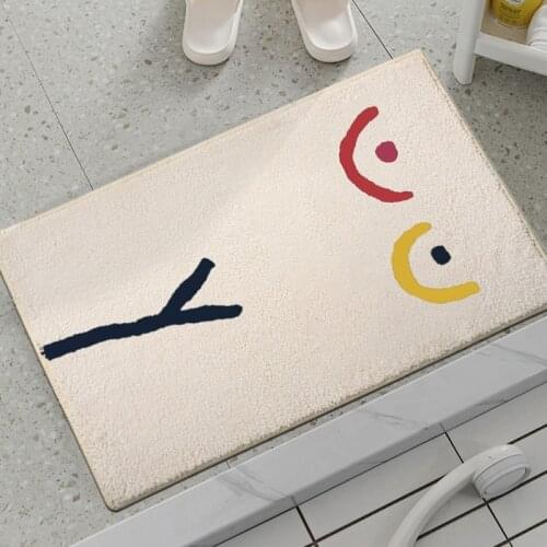 Non-Slip Bath Mat Absorbent Rugs Abstract Art Carpet Fluffy Bathroom Door Mats Toilet Foot Pad Kitchen Rug Alfombra de bano