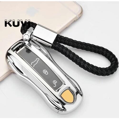 PC+TPU car key cover case shell fob For Porsche Cayenne Macan 911 Boxster Cayman Panamera Key Case Car-Styling Accessories
