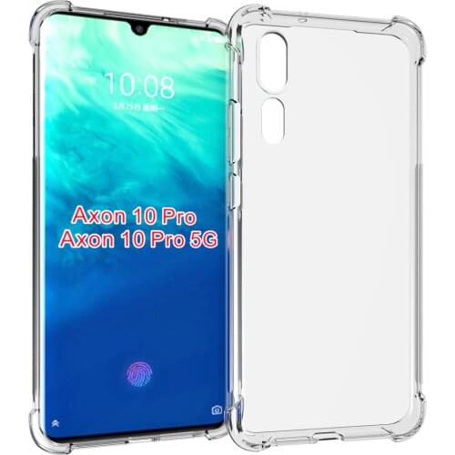 Crystal Clear Reinforced Corners TPU Shock Absorption and Anti-Scratch Cover case for ZTE Axon 10 Pro/Axon 10 pro 5G