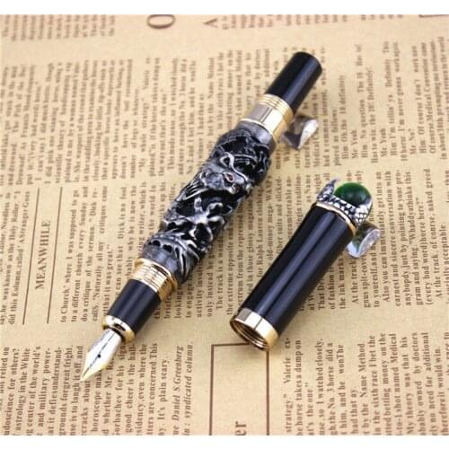 JINHAO fountain pen dragon pens High quality metal pen school office study materials business birthday gift present 002