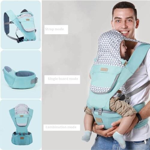 Detachable Baby Carrier Waist Stool 3in1 Breathable Sling Ergonomic Infant Front Facing Carrier Hip Seat Kangaroo Backpacks