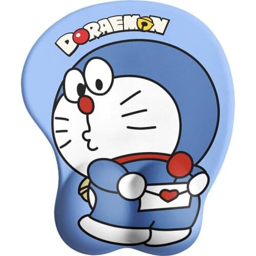 Doraemon Sliding Mouse Pad Wrist Support Cartoon Cartoon Wrist Wrist Butt 3d Chest Silicone Wrist Rest Cushion