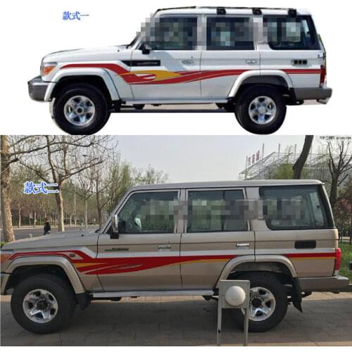 Car Sticker Body Exterior Decoration Refit Dedicated Sticker Lahua Color Strip Film For Toyota Land Cruiser LC76