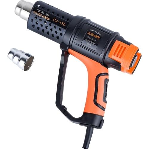 JCD 2000W Hot Air Gun 50℃-550 ℃ Heat Gun Dual Temperature Settings Overload Protection for Shrink Wrapping/Tubing Paint Removal