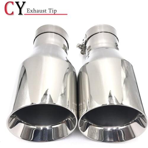 1 Piece Stainless Steel Universal Exhaust Tip/Muffler pipe For BM-W Honda AUDI VW Car Accessories
