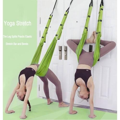 Yoga Rope Stretch The Leg Splits Practic Elastic Stretch Bar and Bends Down To Stretch Yoga Handstand Training Device Rope XA67A