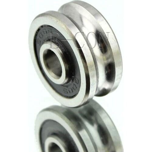 1/2/5/10PCS SG66 U Groove 6*22*10mm Sealed Ball Track Guide Bearing Textile Machine Hi-Q