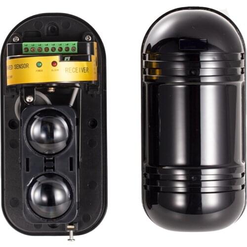 100M Dual Beam Sensor Active Infrared Intrusion Detector Home Perimeter Infrared Alarm