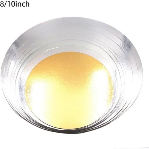 5Pcs 2.5 mm 3-10 Inch Gold Round Cake Board Circle Base Cupcakes Stand Paper Cases Liners Party Pastry Baking Mat Decorations