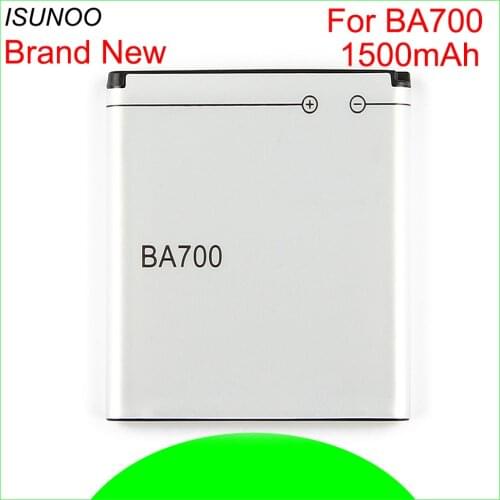 ISUNOO 5pcs/lot 1500mAh BA700 Battery for Sony Xperia Tipo ST21i SX MT28i SO-05D ST17 ST17a ST17i ST18 ST18a ST23i Batteries