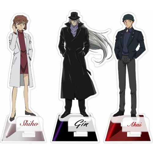Anime Detective Conan Acrylic Stand Display Figure Model Plate Case Closed Kudou Mouri Ran Tabletop Decor Cartoon Xmas Gift