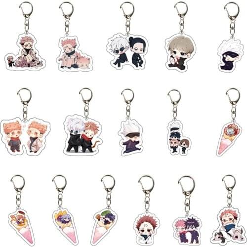 Jujutsu Kaisen Yuji Itadori Kugisaki Nobara Acrylic Keychain Key Rings Badge Accessories New