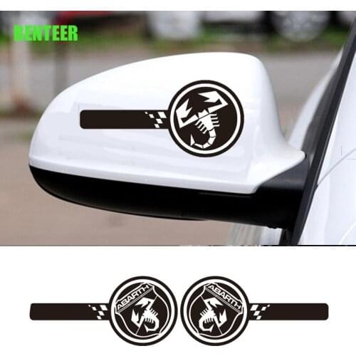 2pcs Car Rearview Mirror For Fiat 500 Abarth Punto TIPO Bravo