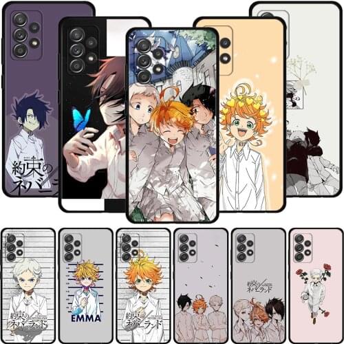 Cover For Samsung Galaxy A51 A71 A41 A31 A11 A01 A72 A52 A42 A32 A22 A21s A02s A12 A02 Shell Capa Anime The Promised Neverland