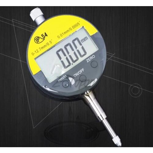 0.01mm Digital Dial Indicator Meter IP54 Oil-proof 12.7mm/0.5" Electronic Micrometer Carbide Tip Precision Gauge With Retail Box