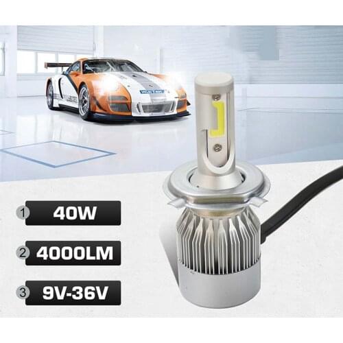 COB C6 H1 H3 Led Headlight Bulbs H7 LED Car Lights H4 880 H11 9005 HB4 9006 H13 6000K 12V 8000LM Auto Headlamps Wholesale