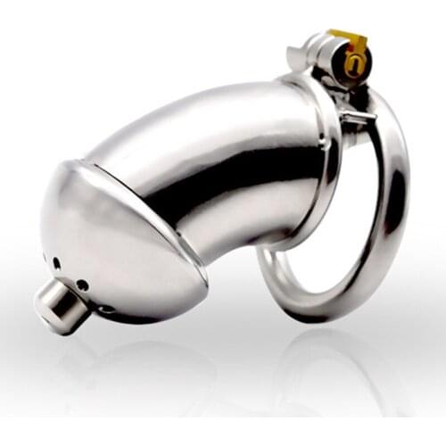 Long Stainless Steel Male Chastity Device with Urethral Catheter,Penis Plug,Cock Cage,Penis Rings,Penis Sleeve,Sex Toys for Men