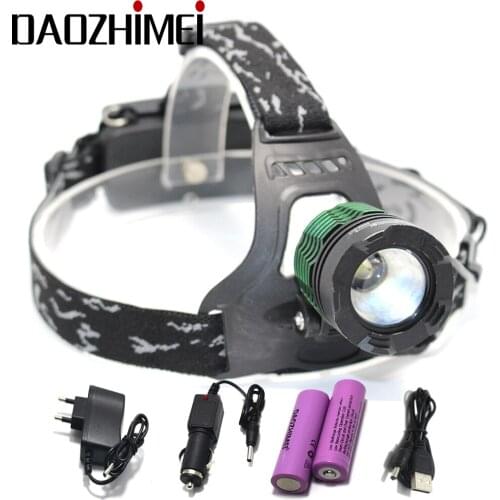 5000 Lumen XM-L T6 LED Headlamp Hunting lantern 3 Modes Outdoor ZOOM Head Lamp High Power LED Headlamp lantern +USB