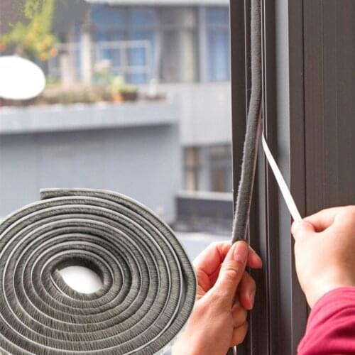 Flexible 3 M Self adhesive window sealing tape DIY cut dustproof soundproofed door gap seal strip hardware accessories