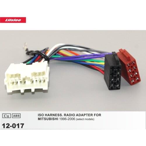 ISO Harness Radio Adapter For MITSUBISHI Cedia/Colt/Ek/Fuzion Car CD Player Male Wiring Cable Plugs into Factory Harness 14 Pins