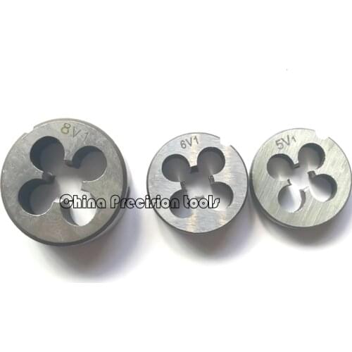 HSS Schrader Tyre Valve Thread round dies die 5V1 6V1 8V1 Right Hand Cutting Tire valves die 10V1 12V1