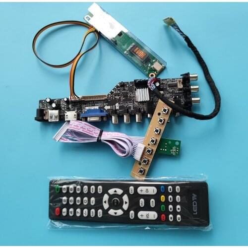 For LP154WX4(TL)(C3) 1280X800 TV VGA USB AV RF Controller DVB-T DVB-CLCD DVB-T2 panel1driver 30pin lamps Board HDMI