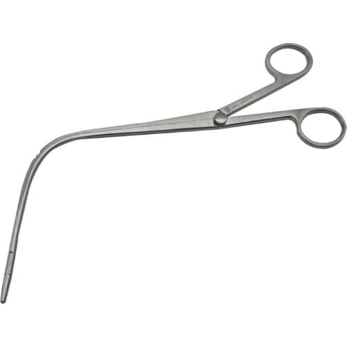 Laryngeal forceps slide plate side bending 22cm take out fishbone laryngeal forceps forceps take out fishbone forceps